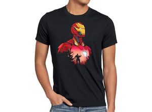 style3 Print-Shirt Herren T-Shirt Iron Hero stark superheld infinity kino