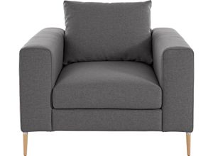 OTTO products Loungesessel Finnja, mit Recycling-Bezug, grau