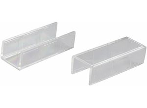 Sichtschutzbefestigungen Zubehör-Set Verbinder für 1-3-laüfige Gardinenschienen, Liedeco, (2-tlg)
