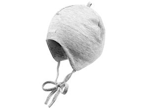 maximo - Jersey-Mütze BASIC mit Ohrenschutz in silbermeliert, Gr.35