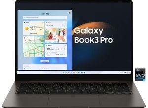 Samsung Galaxy Book3 Pro Notebook (35,56 cm/14 Zoll, Intel Core i7 1360P, Iris® Xᵉ Graphics, 512 GB SSD), grau