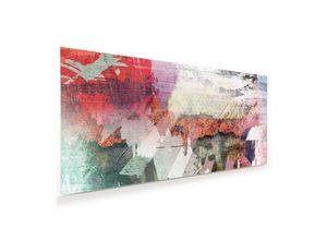 Primedeco Glasbild Wandbild Abstrakte Farben und Muster mit Aufhängung