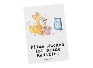 Mr. & Mrs. Panda Postkarte Fuchs Filme gucken Medizin