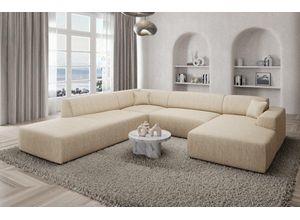 Sofa Dreams Wohnlandschaft Designer Strukturstoff Sofa Mallorca U Lounge Stoffsofa Modern
