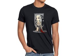 style3 Print-Shirt Herren T-Shirt Mutter der Drachen chibi daenerys targaryen
