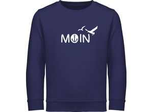 Shirtracer Sweatshirt Moin Moin Hamburg Maritime Nordsee Geschenk Kinderkleidung und Co