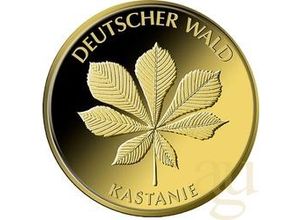 20 Euro Goldmünze Deutscher Wald - Kastanie 2014 (F)