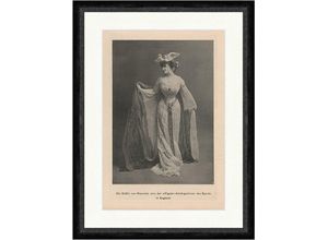 Kunstdruck Die Gräfin von Warwick England Adel Sport Fan Kleider F_Vintage 00662