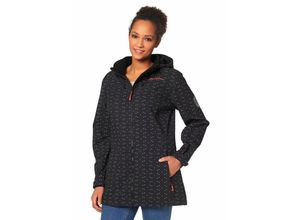 Softshelljacke, schwarz bedruckt, Gr.50