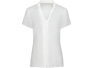 Damen Kurzarmbluse in weiß ,Größe 40, Witt Weiden, 95% Polyester, 5% Elasthan