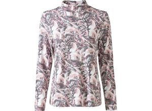 Damen Shirt in hortensie-ecru-bedruckt ,Größe 44, Witt Weiden, 95% Viskose, 5% Elasthan