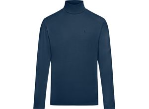 Herren Rollkragen-Shirt in dunkelblau ,Größe 48/50, Witt Weiden, 95% Baumwolle, 5% Elasthan