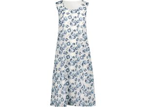 Damen Druck-Kleid in ecru-hellblau-bedruckt ,Größe 40, Witt Weiden, 100% Polyester