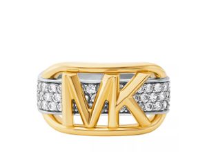 Michael Kors Ring - Sterling Silver Pavé Empire Link Ring - in mehrfarbig - Ring für Damen