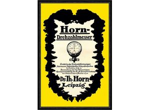 Kunstdruck Horn Drehzahlmesser Leipzig Fahrtenschreiber Heer Plakat Faks_Motor 2