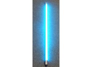 XENON LED Außen-Wandleuchte LED Gabionen Röhr m. Kunststoff-Röhre 123cm Blau