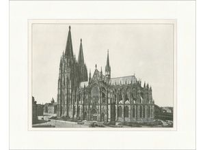 Kunstdruck Der Dom in Köln Hohe Domkirche Sankt Petrus Gotischer Baustil F_Vintag