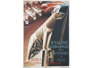 Kunstdruck Salon Internazionale dell Automobile in Italia 1929 Kunstdruck Werbung