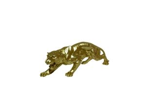 moebel17 Dekofigur Skulptur Panther Gold