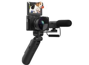 DOTMALL 4K-HD-Vlog-Reisekamera Mit klappbarem Touchscreen