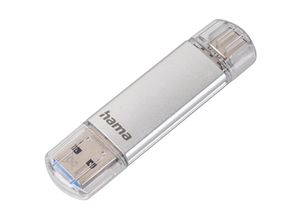 Hama USB-Stick "C-Laeta", Type-C USB 3.1/USB 3.0, 16GB, 40 MB/s, Silber
