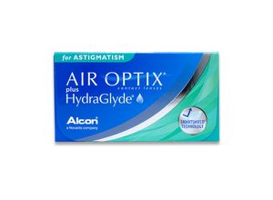 Alcon Air Optix plus HydraGlyde for Astigmatism (6er Packung) Monatslinsen (0 dpt, Zyl. -1,25, Achse 10 ° & BC 8.7)