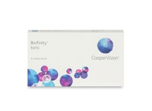 CooperVision Biofinity Toric (6er Packung) Monatslinsen (0.25 dpt, Zyl. -1,75, Achse 40 ° & BC 8.7)