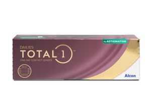Alcon Dailies Total 1 for Astigmatism (30er Packung) Tageslinsen (-3 dpt, Zyl. -2,25, Achse 90 ° & BC 8.6) mit UV-Schutz