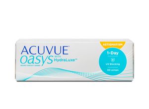 Johnson & Johnson Acuvue Oasys 1-Day for Astigmatism (30er Packung) Tageslinsen (-4.25 dpt, Zyl. -1,75, Achse 40 ° & BC 8.5) mit UV-Schutz