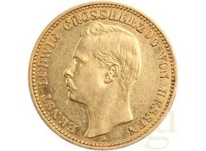 20 Mark Goldmünze Ernst Ludwig Großherzog von Hessen