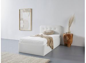 Westfalia Schlafkomfort Polsterbett Rostock, auch mit Stauraum und Kopfteilverstellung erhältlich, weiß