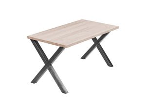 LAMO Manufaktur Esstisch Design Küchentisch Tischplatte Massivholz inkl. Metallgestell (1 Tisch)