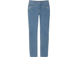Damen Jeans in blue-bleached ,Größe 40, Witt Weiden, 98% Baumwolle, 2% Elasthan
