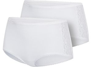 Damen Panty in weiß ,Größe 50, Witt Weiden, 100% Baumwolle. Spitze: 86% Polyamid, 14% Elasthan