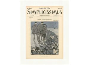 Kunstdruck Titelseite der Nummer 35 von 1905 Wilhelm Schulz Judenwild Simplicissi