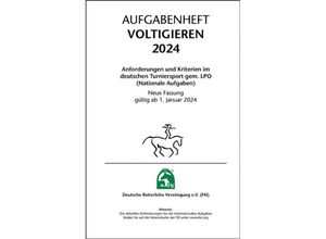 Aufgabenheft - Voltigieren 2024 - Deutsche Reiterliche Vereinigung E. V. (Fn), Loseblatt