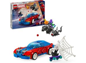 LEGO® Konstruktionsspielsteine Spider-Mans Rennauto & Venom Green Goblin (76279), LEGO Super Heroes, (227 St), Made in Europe, bunt