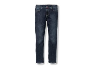 Walbusch Herren Bügelfrei-Jeans-Hose Comfort Fit Blau einfarbig elastisch flexibler Bund