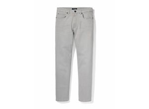 Walbusch Herren Jeans Hose T400 Regular Fit Grau einfarbig elastisch flexibler Bund