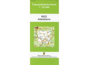 Topographische Karte Baden-Württemberg Adelsheim, Karte (im Sinne von Landkarte)