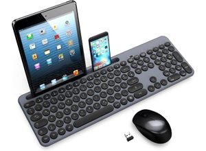 LeadsaiL Multimedia-Komfort Tastatur- und Maus-Set