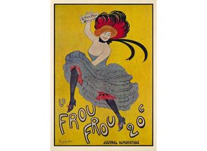 Kunstdruck Le Frou Frou Taft Rock Cancan Tanz Pumps Feder Jugendstil Plakat Plaka