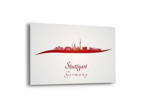 Hustling Sharks Leinwandbild Stadt als Skyline Leinwandbild "Stuttgart"