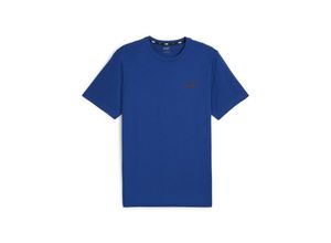 PUMA Trainingsshirt Essentials Small Logo T-Shirt Herren, blau