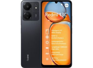 Xiaomi Redmi 13C 4GB+128GB Smartphone (17,1 cm/6,74 Zoll, 128 GB Speicherplatz, 50 MP Kamera), schwarz