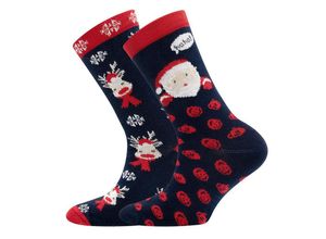 Ewers Socken Socken Rentiere/HoHoHo (2-Paar)