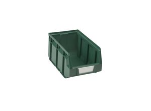 Sichtlagerkasten aus Polyethylen, LxBxH 237 x 144 x 123 mm, grün, VE 38 Stk