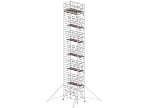 Altrex Fahrgerüst RS TOWER 42 breit mit Safe-Quick®, Holzplattform, Länge 2,45 m, Arbeitshöhe 14,2 m
