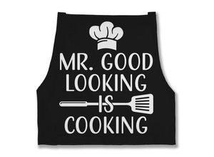 Shirtracer Kochschürze Mr. Good looking is cooking