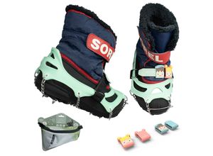 VERIGA Family Track Kids Schuhkrallen Eis Krallen Schuh Spikes Schnee Steigeisen Größe: XS (26-29)